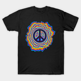 psychedelic peace sign T-Shirt